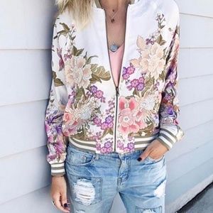 NWT Spell & the Gypsy Blue Skies Bomber